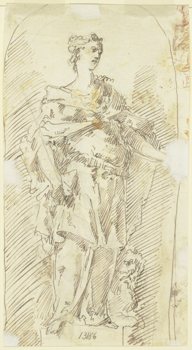 Allegorische Frauenfigur (Venezia?) von Gaspare Diziani
