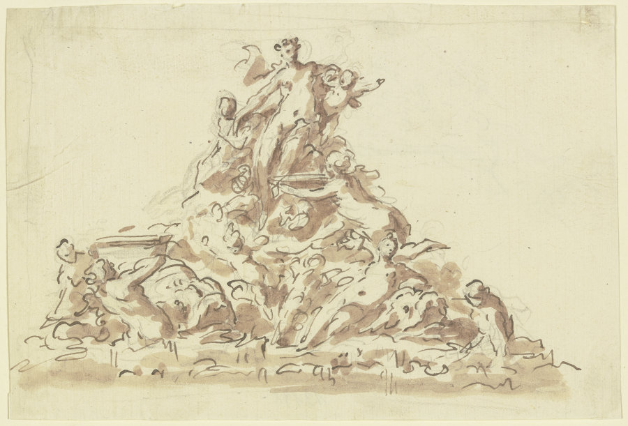 Entwurf zu einem Nymphenbrunnen von Gaspare Diziani