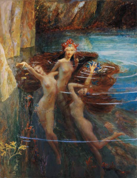 Water Nymphs von Gaston Bussiere