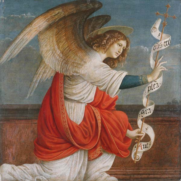 Erzengel Gabriel (Tafel vom Altarbild: Die Verkündigung) von Gaudenzio Ferrari