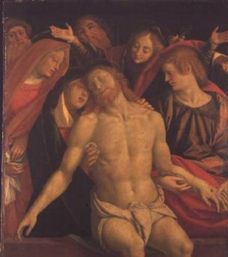 The Dead Christ with the Virgin and Saints von Gaudenzio G. de Vincio Ferrari