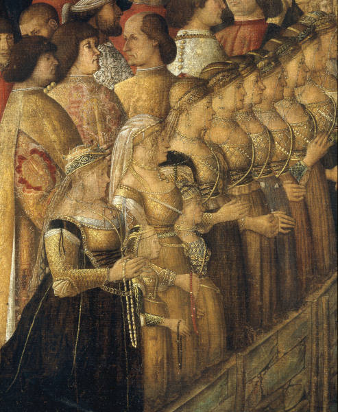 G.Bellini, Zuschauergruppe aus Errettung von Gentile Bellini