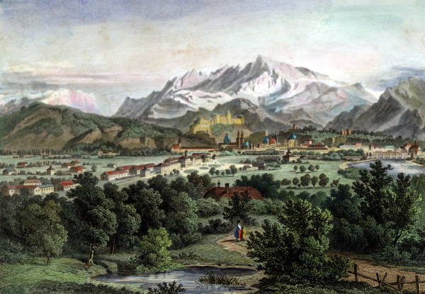 Salzburg von Maria Plain von Georg Pezoldt
