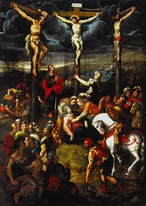 Die Kreuzigung Christi, Epitaph der Familie Egelhardt aus St. Barbara Breslau von Georg Scholtz d.Ä.