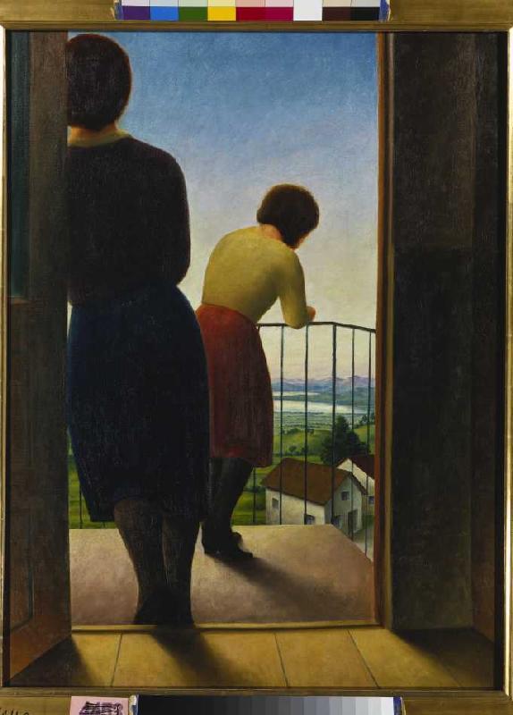 Auf dem Balkon von Georg Schrimpf