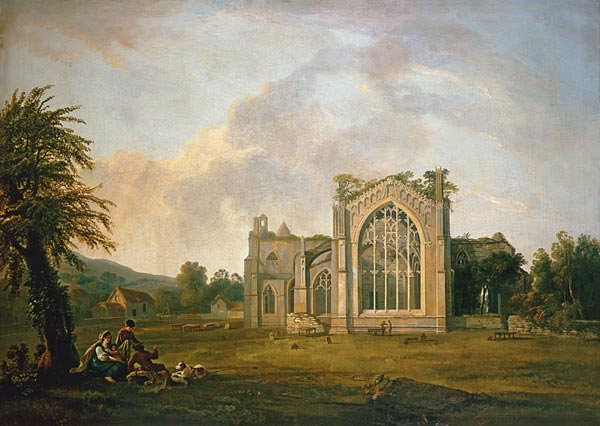 Die Ruinen der Melrose Abbey. von George Barret