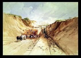Construction of a Railway line 1841  on