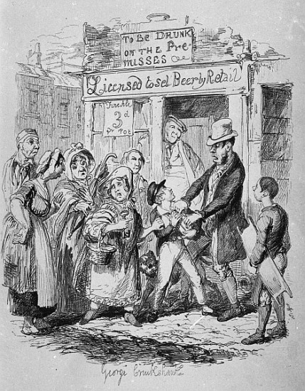 Oliver claimed his affectionate friends, from ''The Adventures of Oliver Twist''Charles Dickens (181 von George Cruikshank