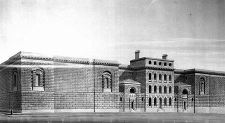 Newgate Gaol: Elevation, drawing von George Dance