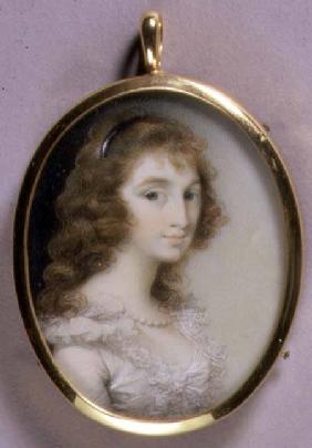 Portrait Miniature of Maria Tryphena Blunt (c.1769-89) c.1785-9 (w/c on ivory)