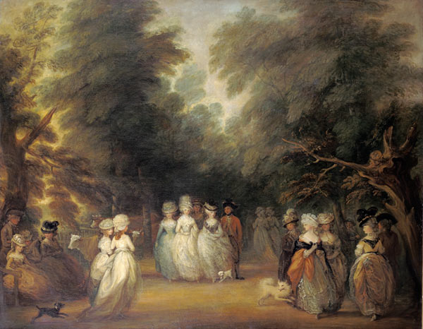 Damen bei der Promenade im St. James's Park London. von George Frost