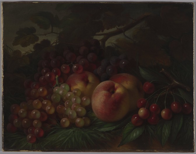 Pfirsiche, Weintrauben und Kirschen von George Henry Hall
