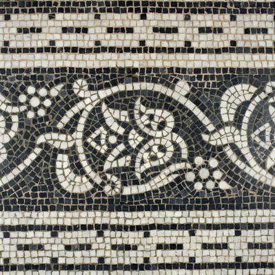 Detail of a floral floor pattern, c.1880 (mosaic) von George II Aitchison