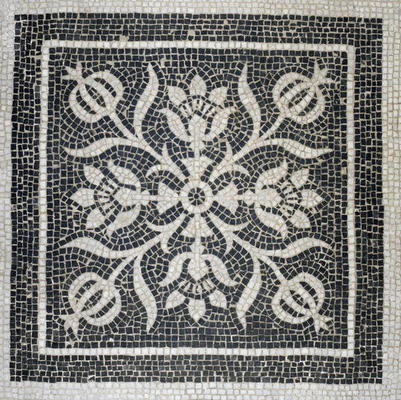 Detail of a floral floor pattern, c.1880 (mosaic) von George II Aitchison