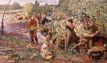 Hop Pickers von George John Pinwell