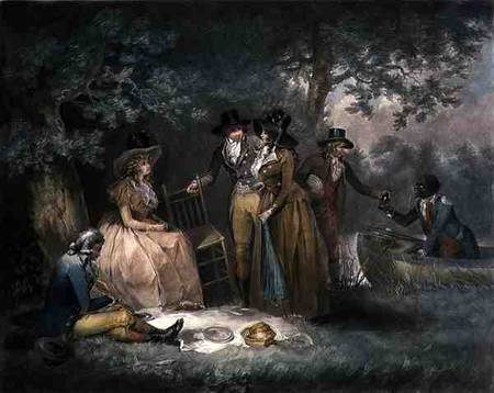 The Anglers' Repast, engraved by William Ward (1766-1826), pub. by J.R. Smith von George Morland