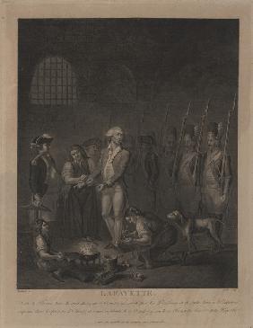 Marquis de La Fayette im Gefängnis in Olmütz