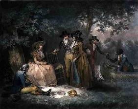The Anglers' Repast, engraved by William Ward (1766-1826), pub. by J.R. Smith 1789