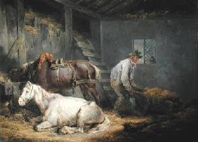 Horses in a Stable 1791