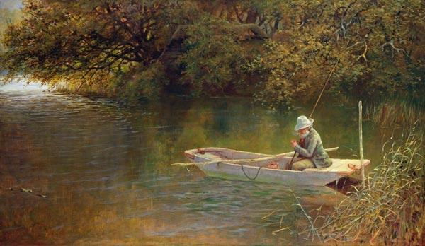 Contentment, A Corner of a Norfolk Broad von George Parsons Norman