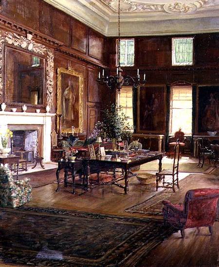 Interior of the State Room, Governor's House, Royal Hospital, Chelsea von George Percy Jacomb-Hood