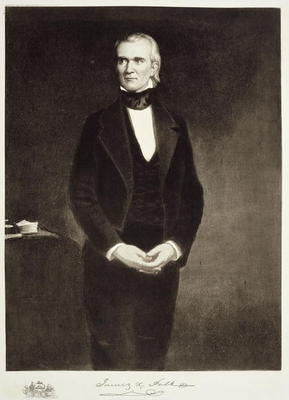 James K. Polk (1795-1849), 11th President of the United States of America, pub. 1901 (photogravure) von George Peter Alexander Healy