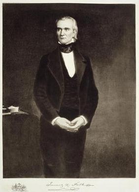 James K. Polk (1795-1849), 11th President of the United States of America, pub. 1901 (photogravure)