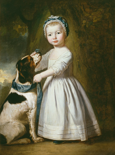 Little Boy with a Dog von George Romney