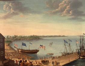 Launching of the Ship 'Fame' 1802