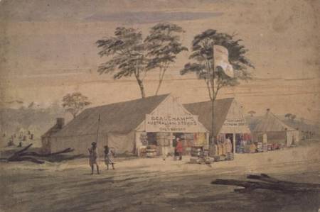 Beauchamp's Australian Stores, Victoria Place, Bendigo von George Rowe