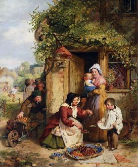 Die Kirschenverkäuferin 1856