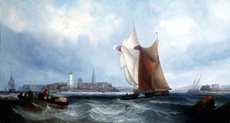 Shipping off the French Coast von George the Elder Chambers