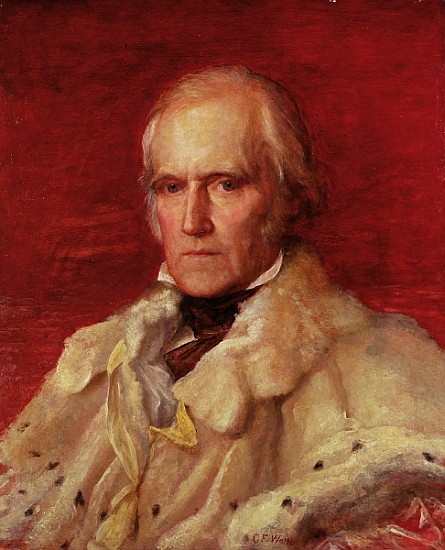 Portrait of Stratford Canning (1786-1880), Viscount Stratford de Redcliffe (1856-7) von George Frederic Watts