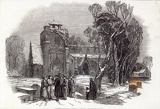 Christmas morning: Going to Church; engraved by W.J. Linton, from ''The Illustrated London News'', 2 von George Haydock Dodgson