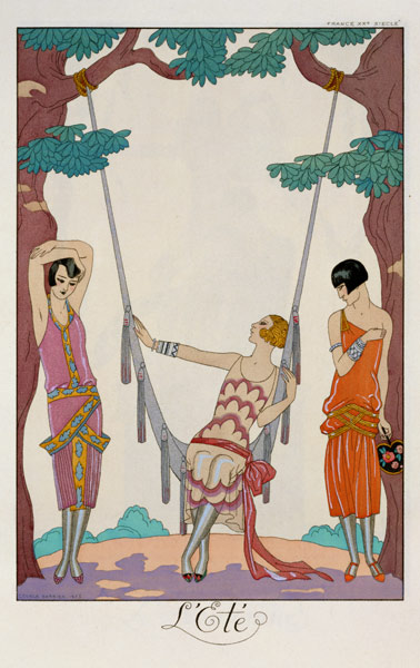 Summer, from 'Gazette du Bon Ton', 1925 von Georges Barbier