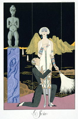 Night, 1925 (pochoir print) von Georges Barbier