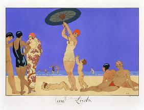 At the Lido, engraved by Henri Reidel, 1920 (litho) 1849