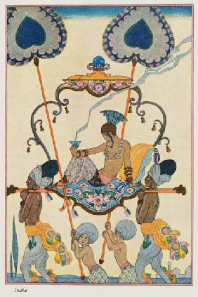 India, from 'The Art of Perfume', pub. 1912 (pochoir print) 19th