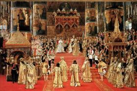 Die Krönung des Kaisers Alexander III. und Kaiserin Maria Fjodorowna 1888