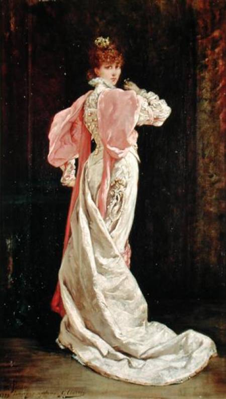 Sarah Bernhardt (1844-1923) in the role of the Queen in 'Ruy Blas' by Victor Hugo von Georges Clairin