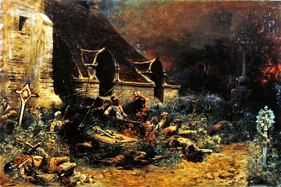 The Chouans defending their dead von Georges Clairin