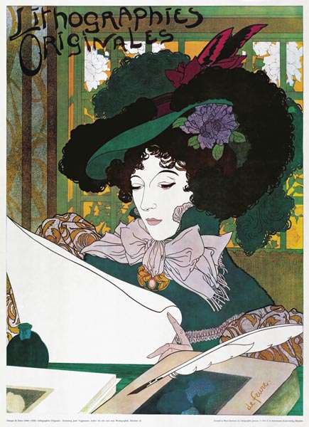 Poster advertising 'Lithographies Originales' von Georges de Feure