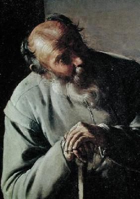 An Old Man, detail of the head c.1618-19