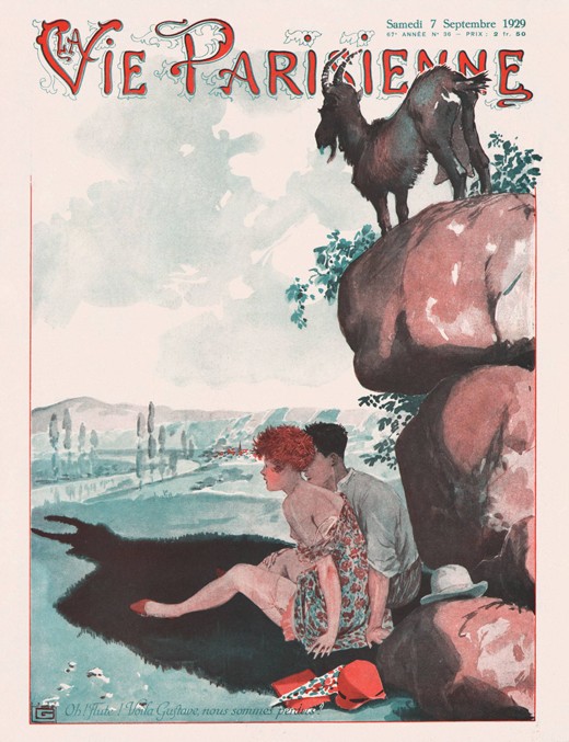 Das Magazin "La Vie Parisienne". Titelseite von Georges Leonnec