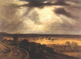 Landschaft mit Windmühle (Blick von Montmartre)