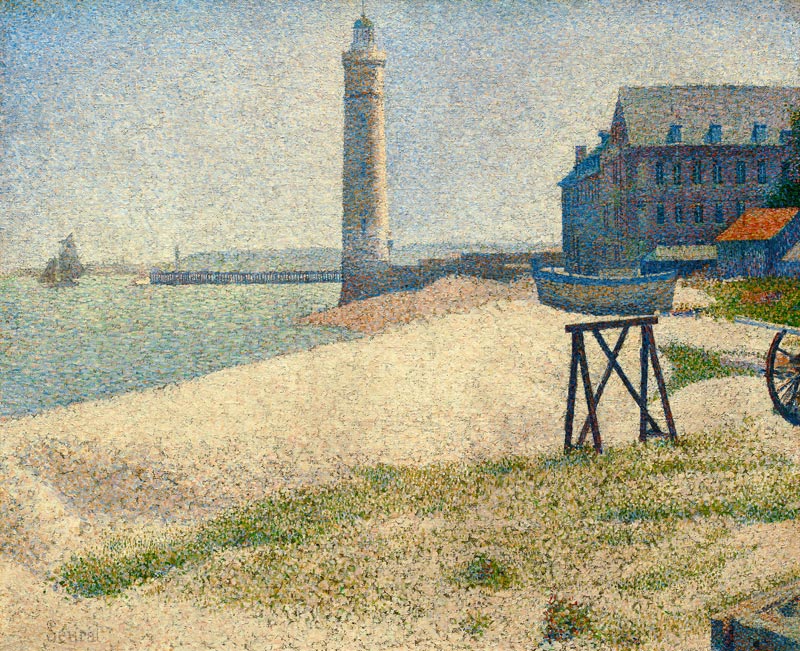 Leuchtturm von Honfleur von Georges Seurat
