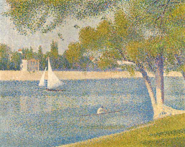 Die Seine bei Courbevoie I von Georges Seurat
