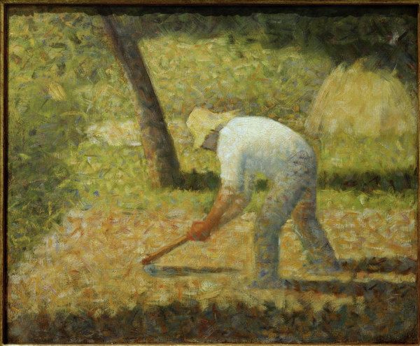 G.Seurat, Bauer mit Hacke von Georges Seurat