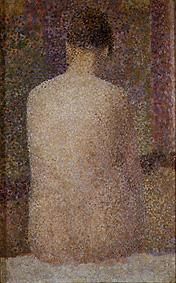 Rückenansicht einer weiblichen Aktfigur von Georges Seurat