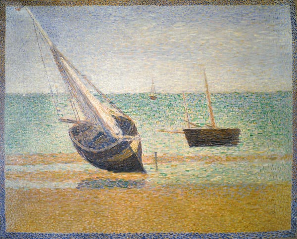 Low Tide at Grandcamp von Georges Seurat